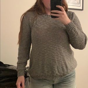 Grey sweater, no tag.